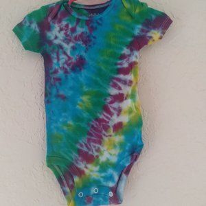 Homemade baby tie dye 12 months